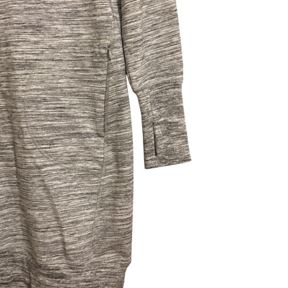 Off Delia Gray Hooded Keyhole Sleeve Dress - Size M - Picture 5 of 12